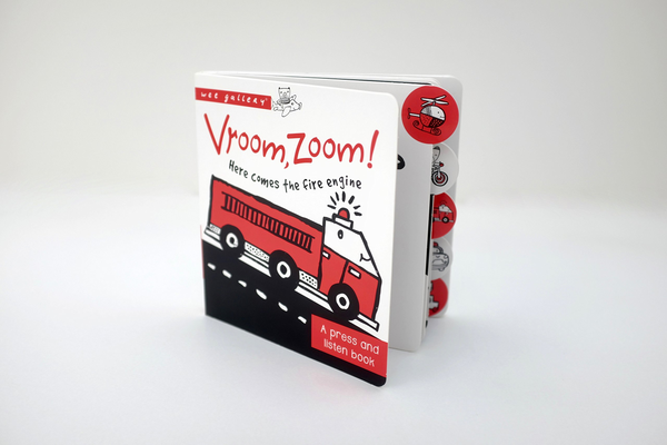 Бумажная книга «Vroom, Zoom! Here Comes the Fire Engine!: A Press & Listen Board Book», автор Сурья Сайнани - фото №1