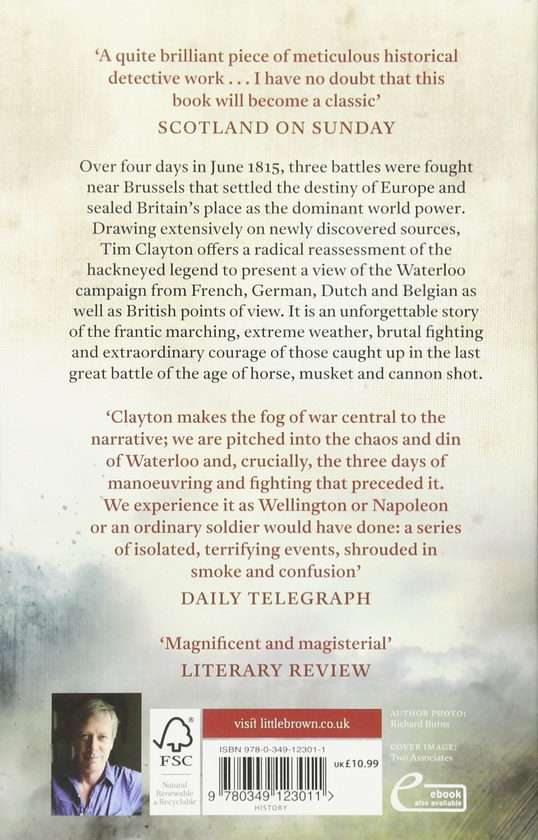 Паперова книга «Waterloo. Four Days that Changed Europe’s Destiny», автор Тім Клейтон - фото №1