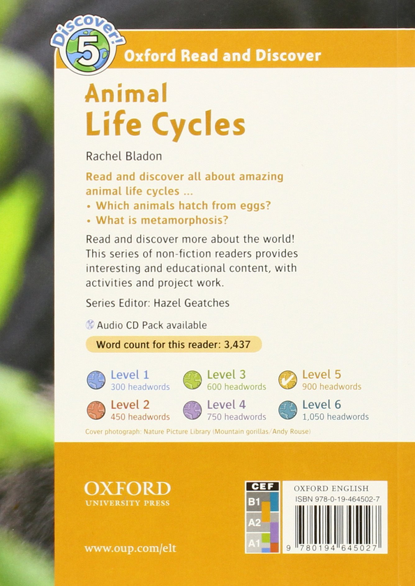 [object Object] «Oxford Read and Discover: Level 5: Animal Life Cycles», автор Рейчел Бладон - фото №2 - мініатюра