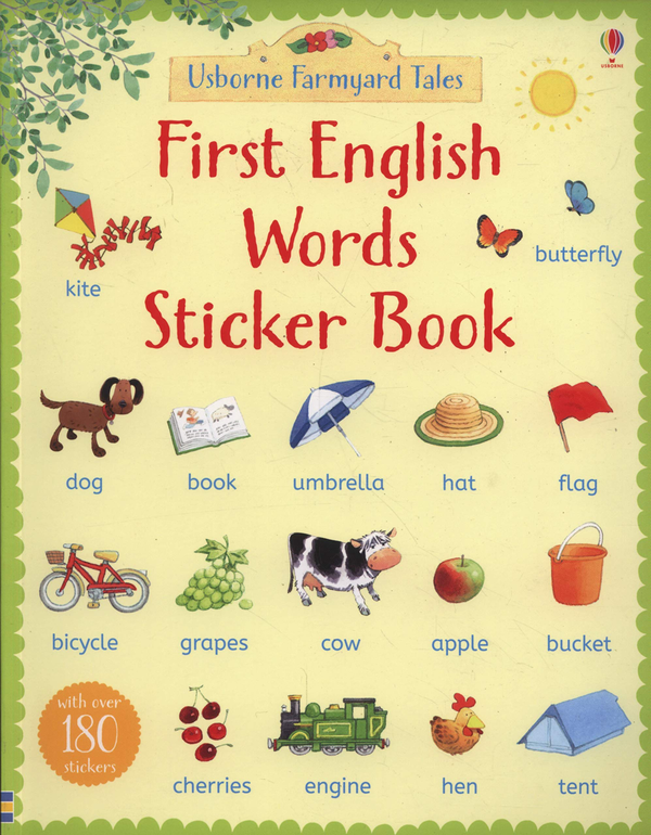 Бумажная книга «First English Words Sticker Book», автор Хизер Амери - фото №1
