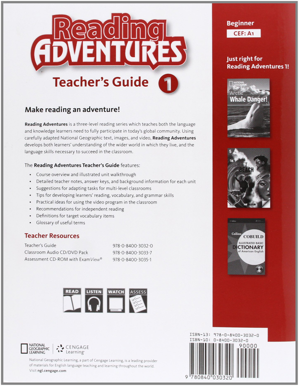 Паперова книга «Reading Adventures 1», автор Кармелла Ліске - фото №1