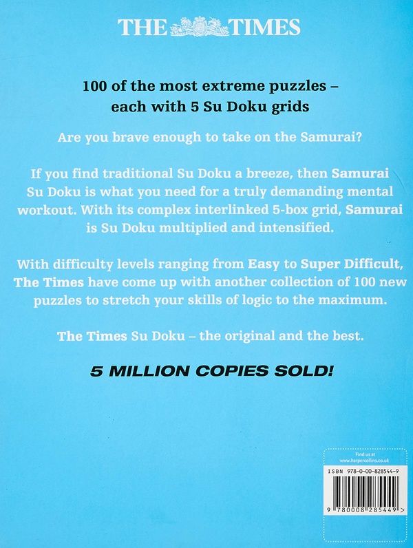 Бумажная книга «The Times Samurai Su Doku 7 : 100 Challenging Puzzles from the Times» - фото №1