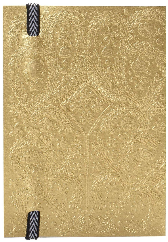 Бумажная книга «Gold Embossed Paseo Notebook А5» - фото №1