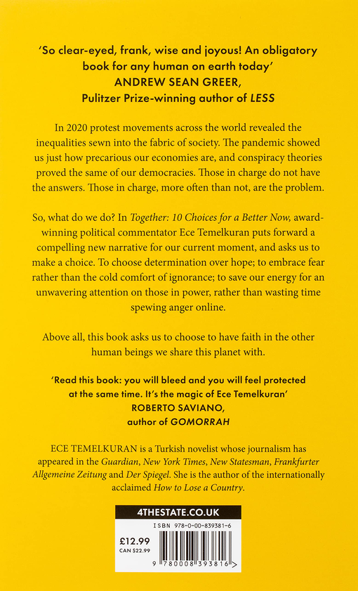 Паперова книга «Together. 10 Choices for a Better Now», автор Едже Темелкуран - фото №1