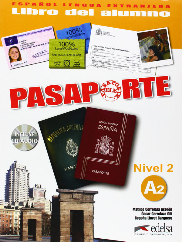 Паперова книга «Pasaporte ELE 2 (A2). Libro del. Alumno (+CD)», автор М. Чирролаза - фото №1
