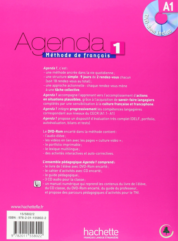 Бумажная книга «Agenda: Niveau 1: Livre de l'élève (+ DVD-ROM)», авторов David Baglieto, Bruno Girardeau, Marion Mistichelli - фото №1