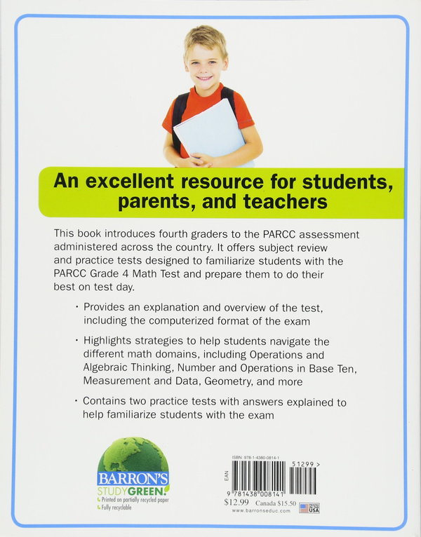 Бумажная книга «Let's Prepare for the PARCC Grade 4 Math Test», автор Луанн Воза - фото №1