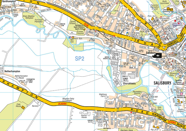 Бумажная книга «Salisbury A-Z Pocket Street Map» - фото №1