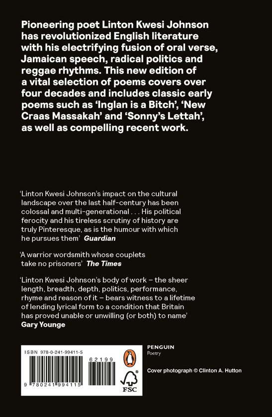 Паперова книга «Linton Kwesi Johnson. Selected Poems», автор Лінтон Квезі Джонсон - фото №1