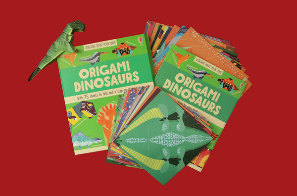 Бумажная книга «Origami Dinosaurs», автор Люси Боумэн - фото №1
