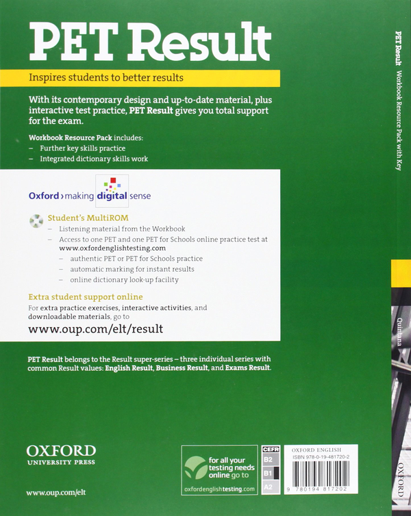 Паперова книга «PET Result. Workbook Resource Pack with key», автор Дженні Квінтана - фото №1