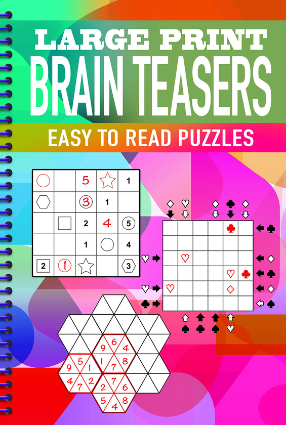 Бумажная книга «Large Print Brain Teasers», автор Эрик Сондерс - фото №1
