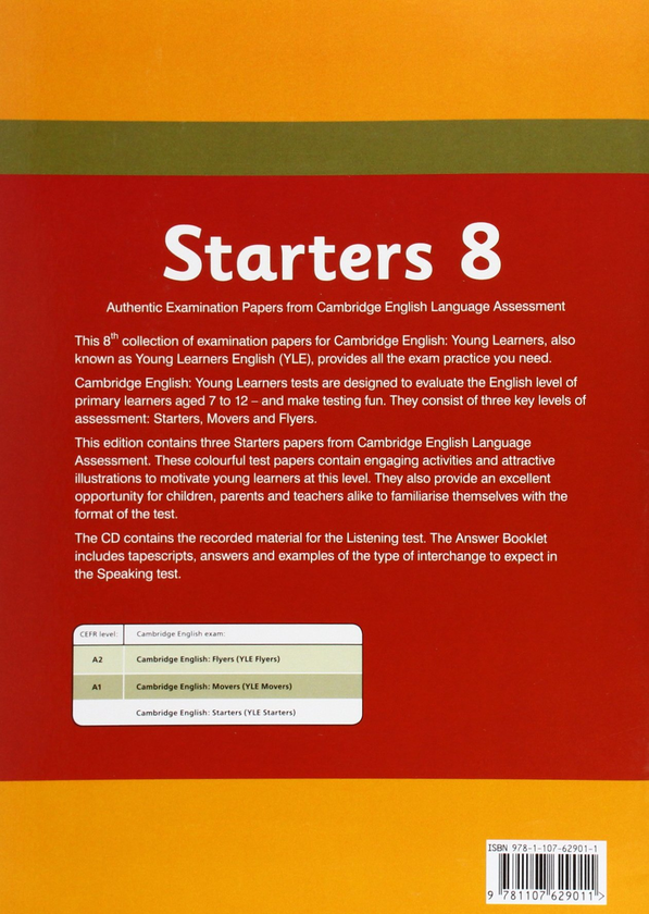 [object Object] «Cambridge English Young Learners 8 Starters Student's Book : Authentic Examination Papers from Cambridge English Language Assessment» - фото №2 - миниатюра