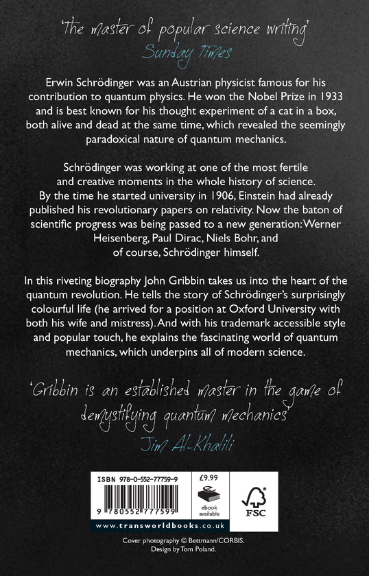 Паперова книга «Erwin Schrodinger and the Quantum Revolution», автор Джон Гриббін - фото №1
