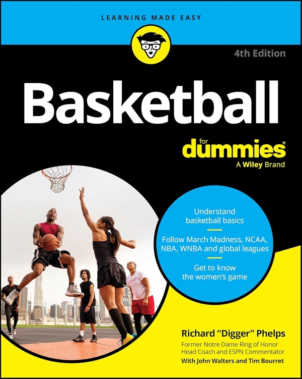 Паперова книга «Basketball For Dummies», авторів Джон Волтерс, Річард Фелпс, Тім Бурре - фото №1
