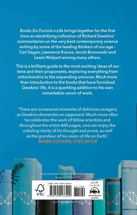 Бумажная книга «Books do Furnish a Life. An electrifying celebration of science writing», автор Ричард Докинз - фото №1