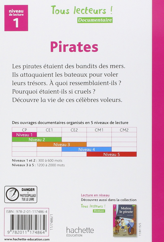 Бумажная книга «Tous Lecteurs!: Niveau 1: Pirates », автор Denise Ryan - фото №1