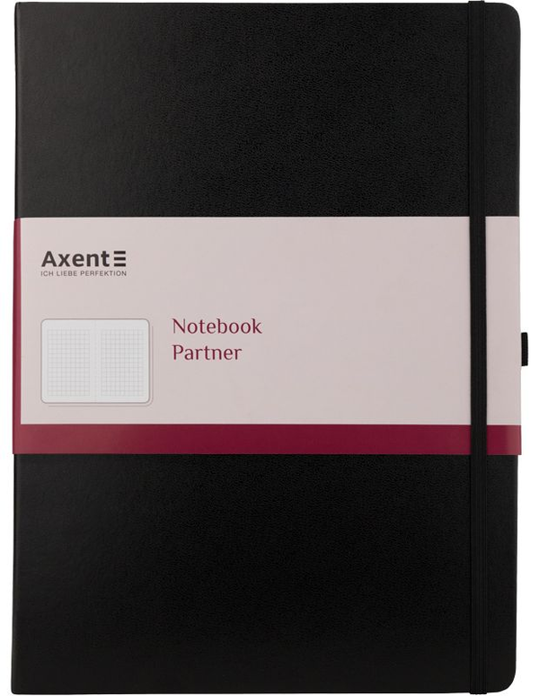  «Книга записная Axent Partner Grand А4 Черная (8203-01-a)», бренда Axent - фото №1