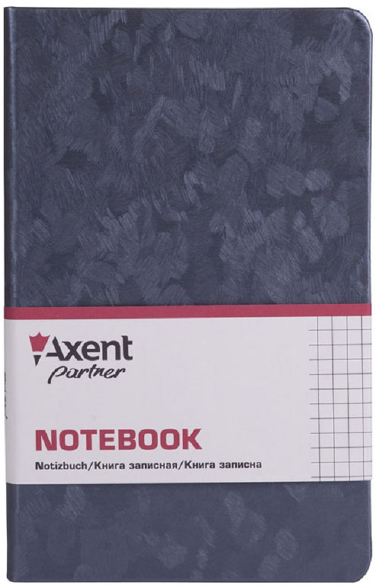  «Книга записная Axent Partner Jazz 125x195 мм 96 листов в клетку темно-серебристая (8207-35-A)», бренда Axent - фото №1
