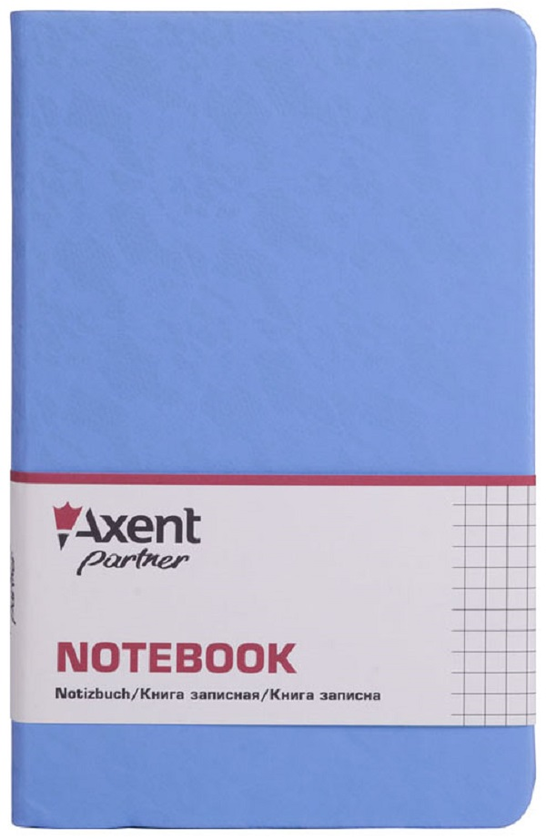  «Нотатник Axent Partner Lace 125x195 мм 96 аркушів в клітинку блакитний (8208-07-A)», brand Axent / Axent /  - фото №1