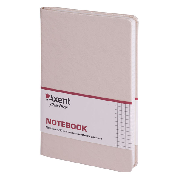 «Нотатник Axent Partner Lace 125x195 мм 96 аркушів в клітинку бежевий (8208-33-A)», brand Axent / Axent /  - фото №1