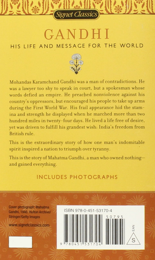 Бумажная книга «Gandhi. His Life and Message for the World», автор Луис Фишер - фото №1