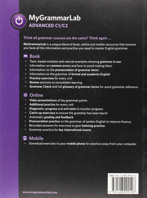 [object Object] «MyGrammarLab Advanced Student's Book without Answer Key with MyLab Access», авторів Марк Фолі, Діана Холл - фото №2 - мініатюра