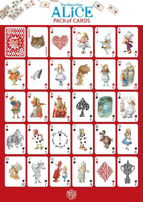 Бумажная книга «Macmillan Alice Pack of Cards», автор Льюис Кэрролл - фото №1