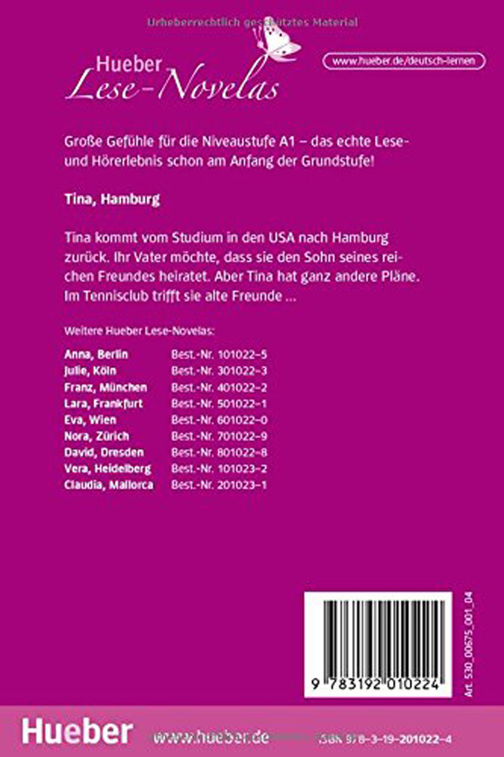 Бумажная книга «Hueber Lese-Novelas. Tina, Hamburg», автор Томас Сильвин - фото №1