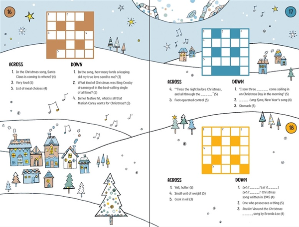 Паперова книга «Christmas Crosswords», автор Філіп Кларк - фото №1