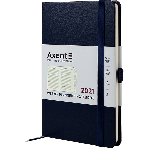  «Еженедельник Axent Partner Strong 2021 Синий (8505-21-02-a)», бренда Axent - фото №1