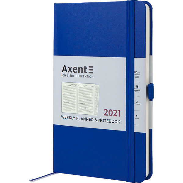  «Еженедельник Axent Partner Strong 2021 Классический синий (8505-21-38-a)», бренда Axent - фото №1