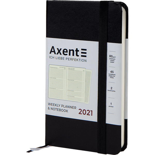  «Еженедельник Axent Pocket Strong 2021 Черный (8508-21-01-a)», бренда Axent - фото №1