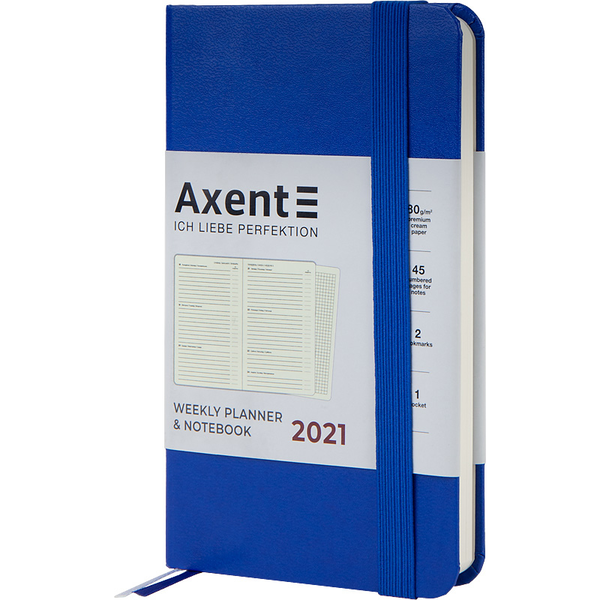  «Еженедельник Axent Pocket Strong 2021 Классический синий (8508-21-38-a)», бренда Axent - фото №1
