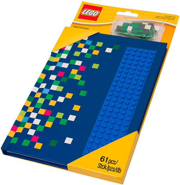  «Блокнот LEGO Exclusive с  пластинкой 61 деталь (853569)», бренда LEGO - фото №1