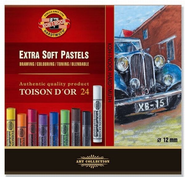 «Мел-пастель Koh-i-noor Toison D'or экстра мягкий 24 шт (8554024001KZ)», бренда Koh-i-Noor Hardtmuth - фото №1