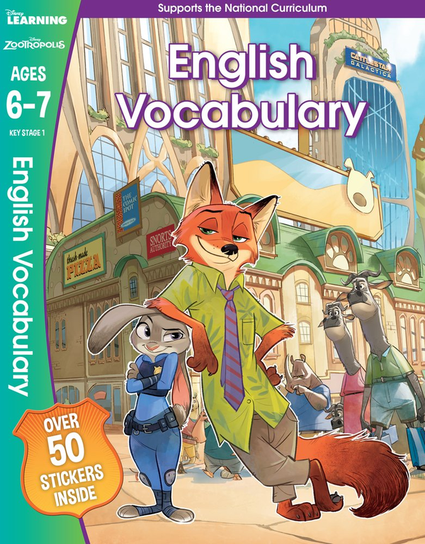 Паперова книга «Zootropolis - English Vocabulary, Ages 6-7» - фото №1