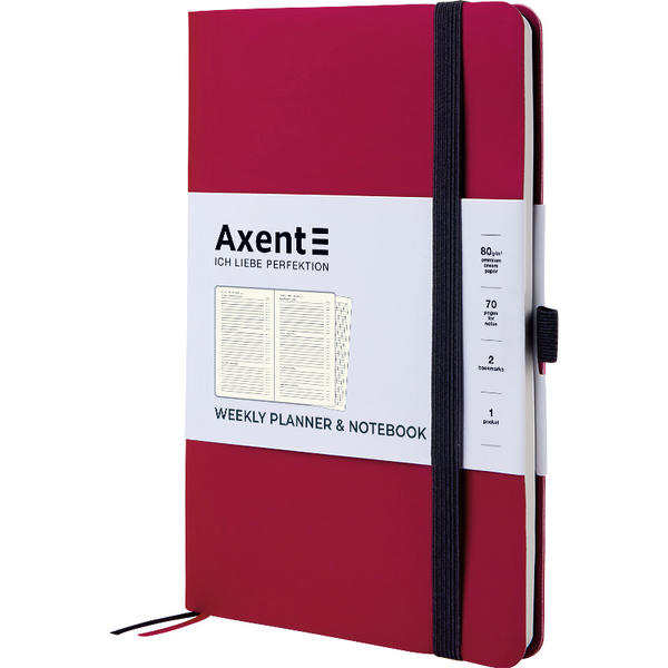  «Еженедельник недатированный Axent Partner Soft Фуксия (8601-21-10-a)», бренда Axent - фото №1