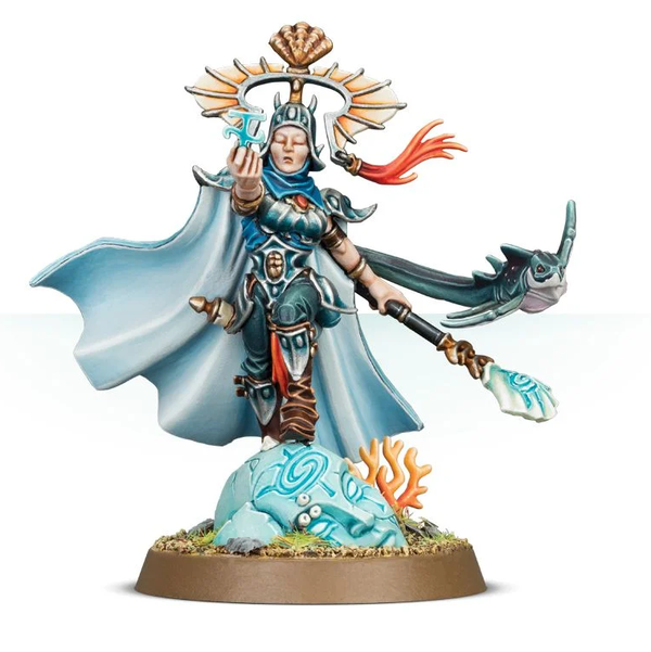 «Набор для сборки миниатюры Games Workshop Warhammer Age of Sigmar Idoneth Deepkin: Isharann Tidecaster (99070219006)», бренда Games Workshop - фото №1