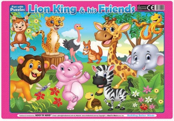 Паперова книга «Fun With Puzzles. Lion King & His Friends » - фото №1