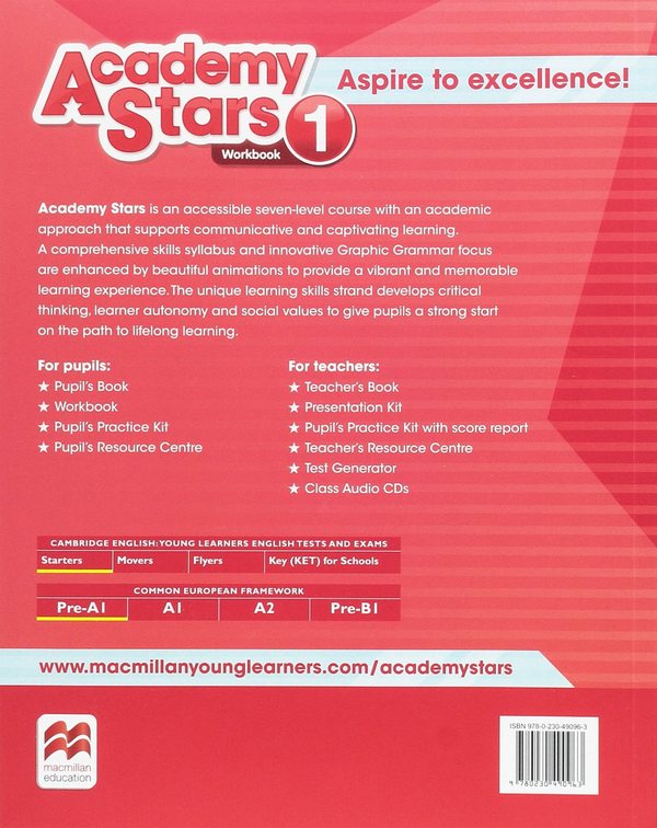 [object Object] «Academy Stars 1 Workbook», автор С’ю Кларк - фото №2 - мініатюра