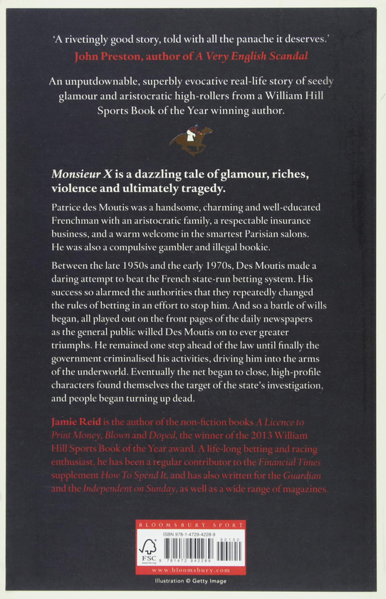 Бумажная книга «Monsieur X: The incredible story of the most audacious gambler in history», автор Джейми Рид - фото №1