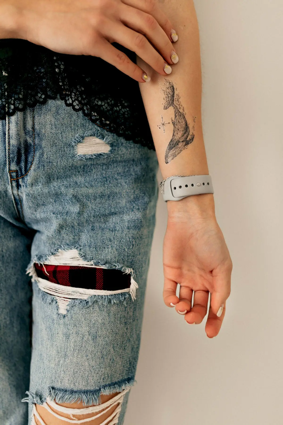 «Тимчасове тату Tattooshka Кит (T-106)», бренда Tattooshka - фото №1