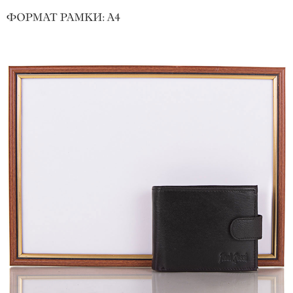 «Кошелек мужской кожаный Paul Rossi (DNKN992L-GP-black)», бренду Paul Rossi - фото №1