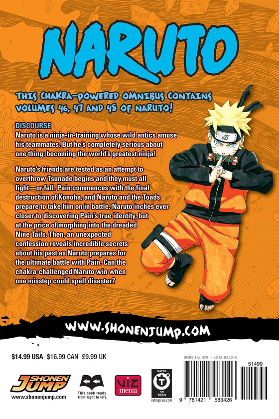 Бумажная книга «Naruto. 3-in-1 Edition. Volume 16», автор Масаси Кисимото - фото №1