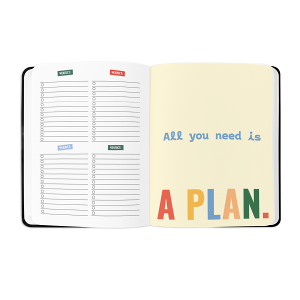 «Планер Orner I HAVE A PLAN чорний (orner-1954)», бренда Orner - фото №1