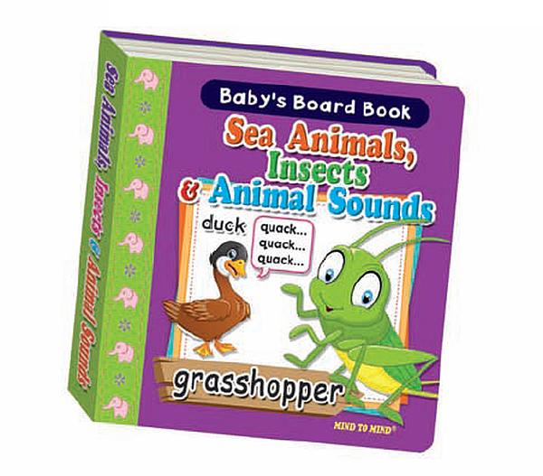 Бумажная книга «Baby's Board Books. NEW Sea Animals, Insects & Animal Sounds» - фото №1