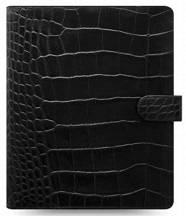  «Органайзер Filofax Classic Croc A5 Ebony (17-026071)», бренда Filofax - фото №1