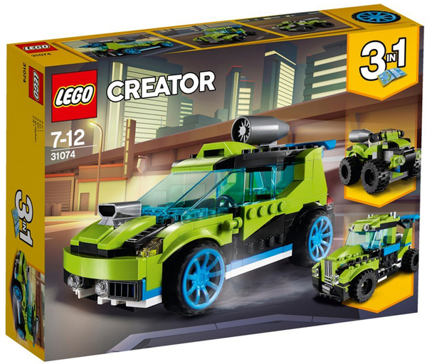  «Конструктор LEGO Creator Гоночный автомобиль Ракета 241 деталь (31074)», бренда LEGO - фото №1
