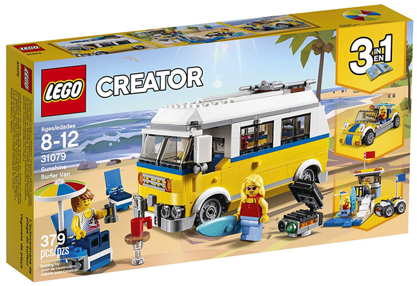  «Конструктор LEGO Creator Солнечный фургон серфингиста 379 деталей (31079)», бренда LEGO - фото №1